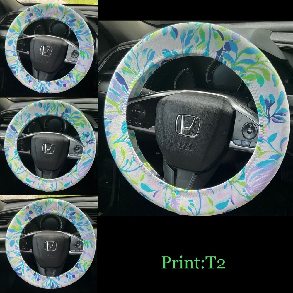 Floral Steering Wheel Cover
